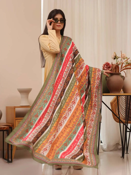 Phool Stripe Dupatta