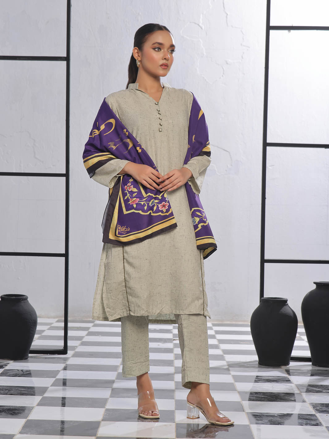 Umeed Stole (purple)
