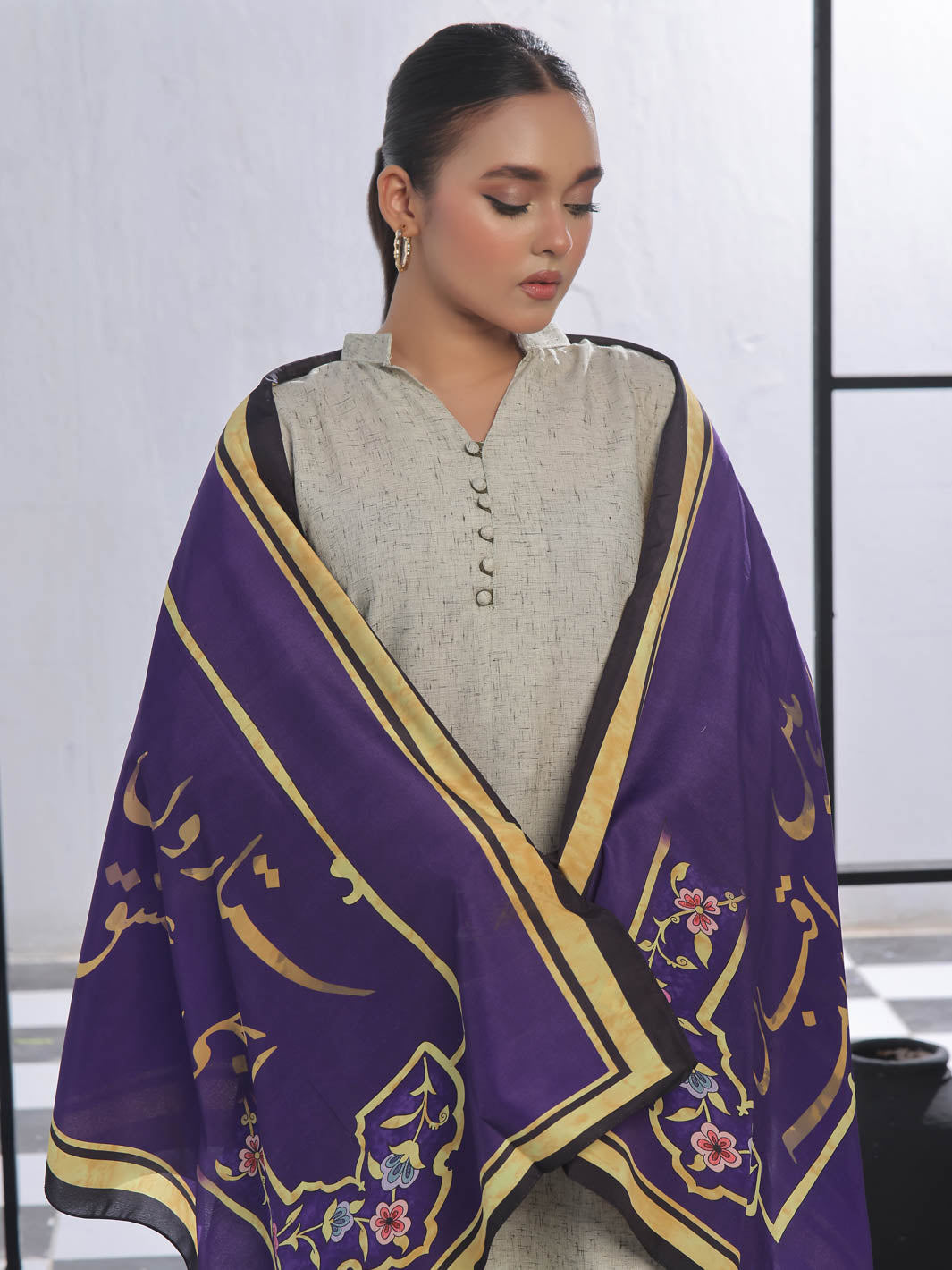Umeed Stole (purple)