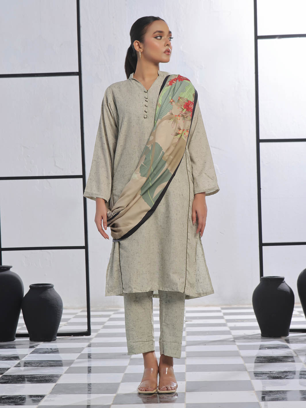 Gulistan Stole(Olive)