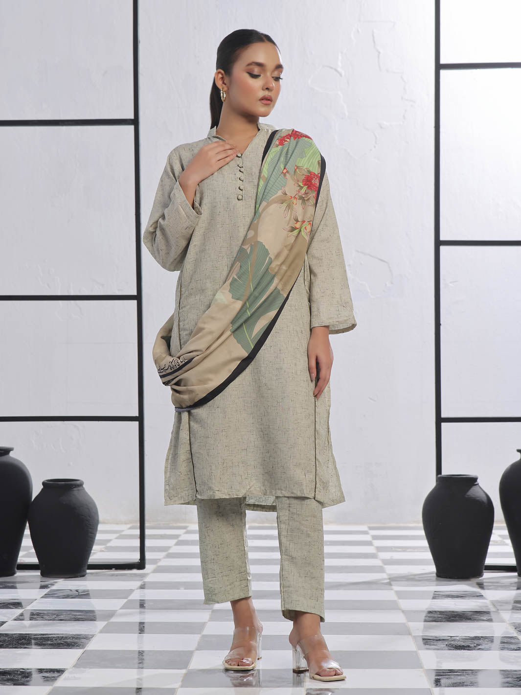 Gulistan Stole(Olive)