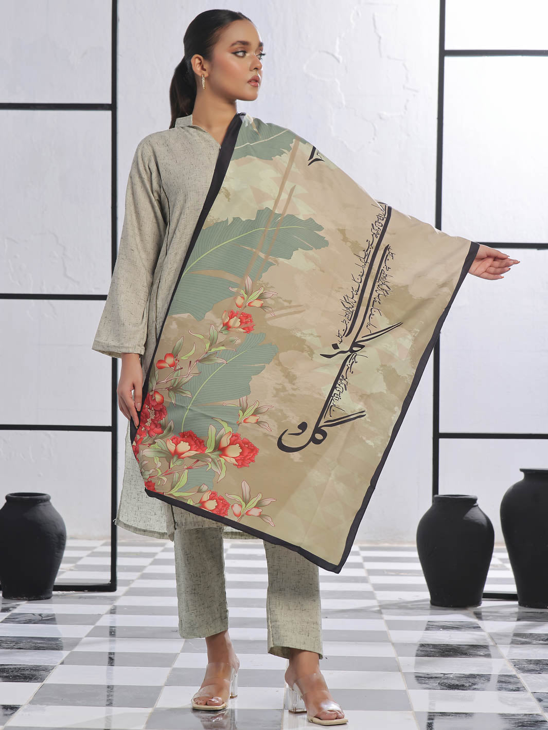 Gulistan Stole(Olive)