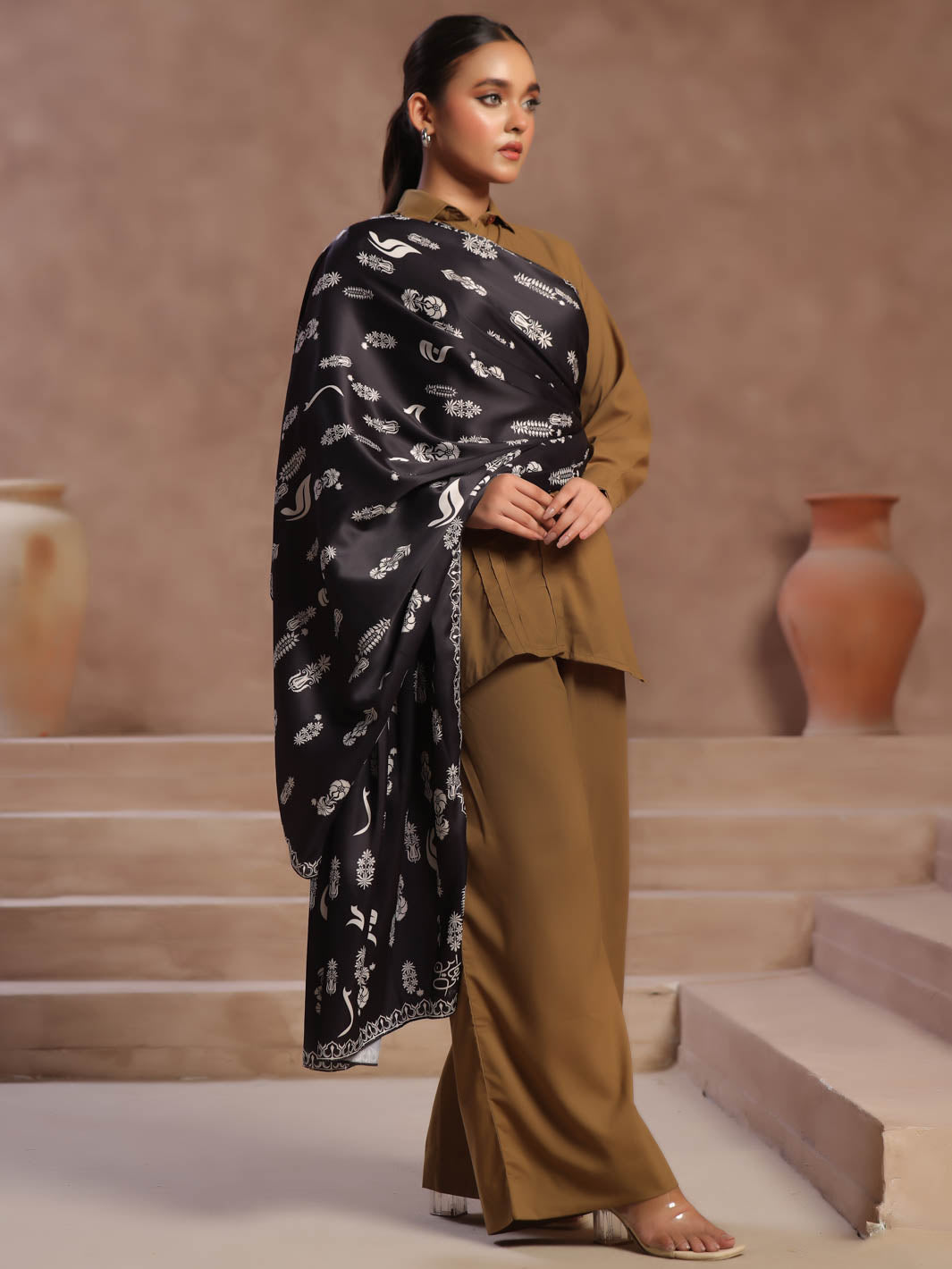 Raqs Dupatta (Black)