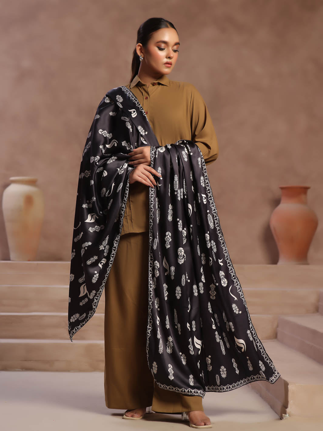 Raqs Dupatta (Black)