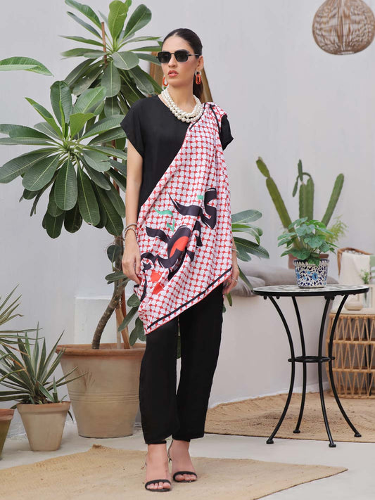 Rooh e Palestine Stole (Rose Gold)