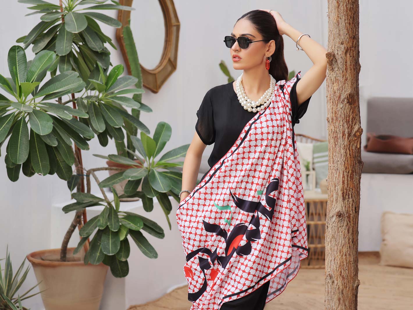 Rooh e Palestine Stole (Rose Gold)