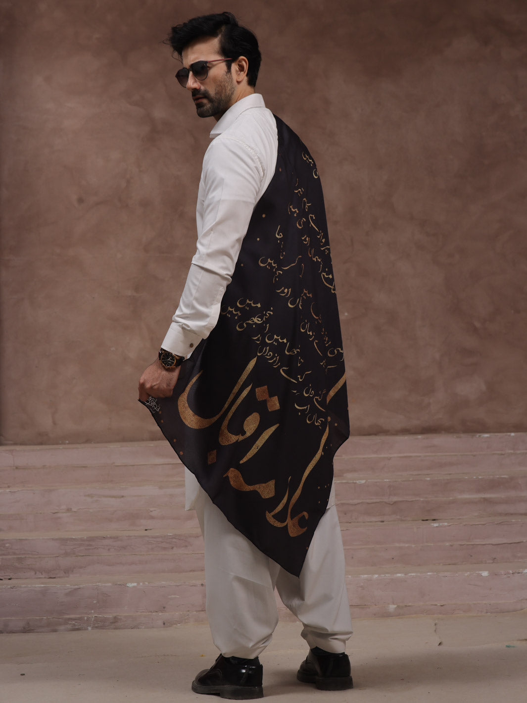 Iqbal Ka chand Stole (Black-Men)