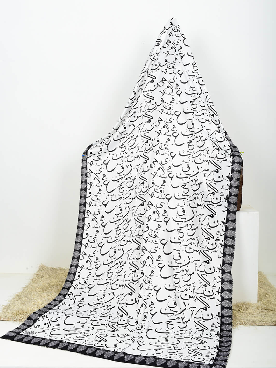Be Qaida Silk Dupatta (white)