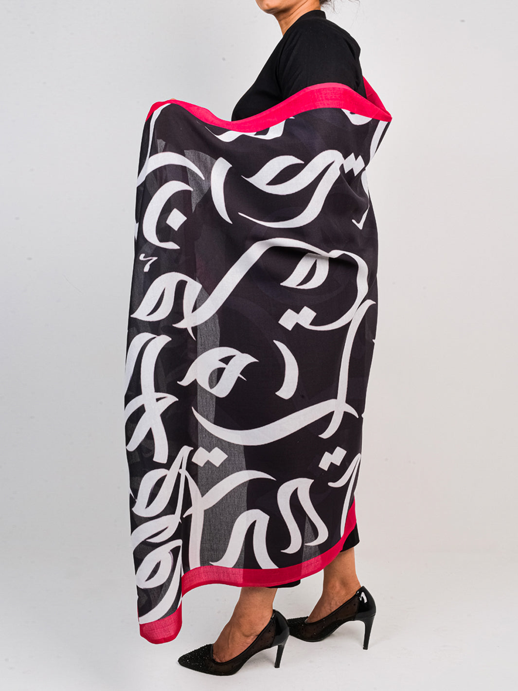 Huroof Dupatta (Black)
