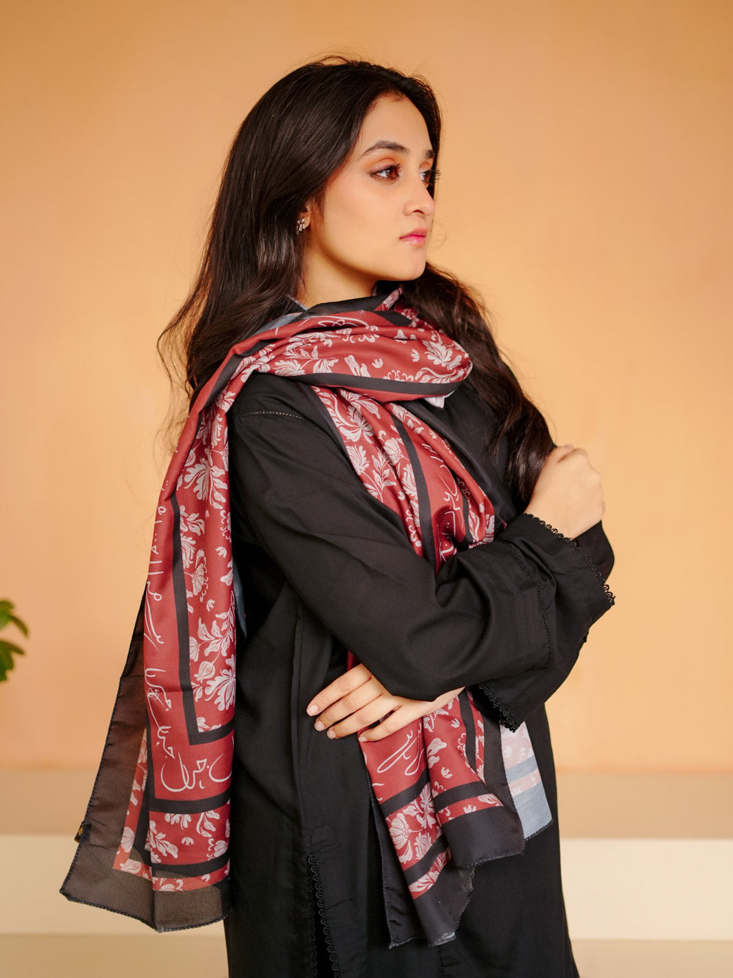 Chahat Silk Dupatta (Brown)