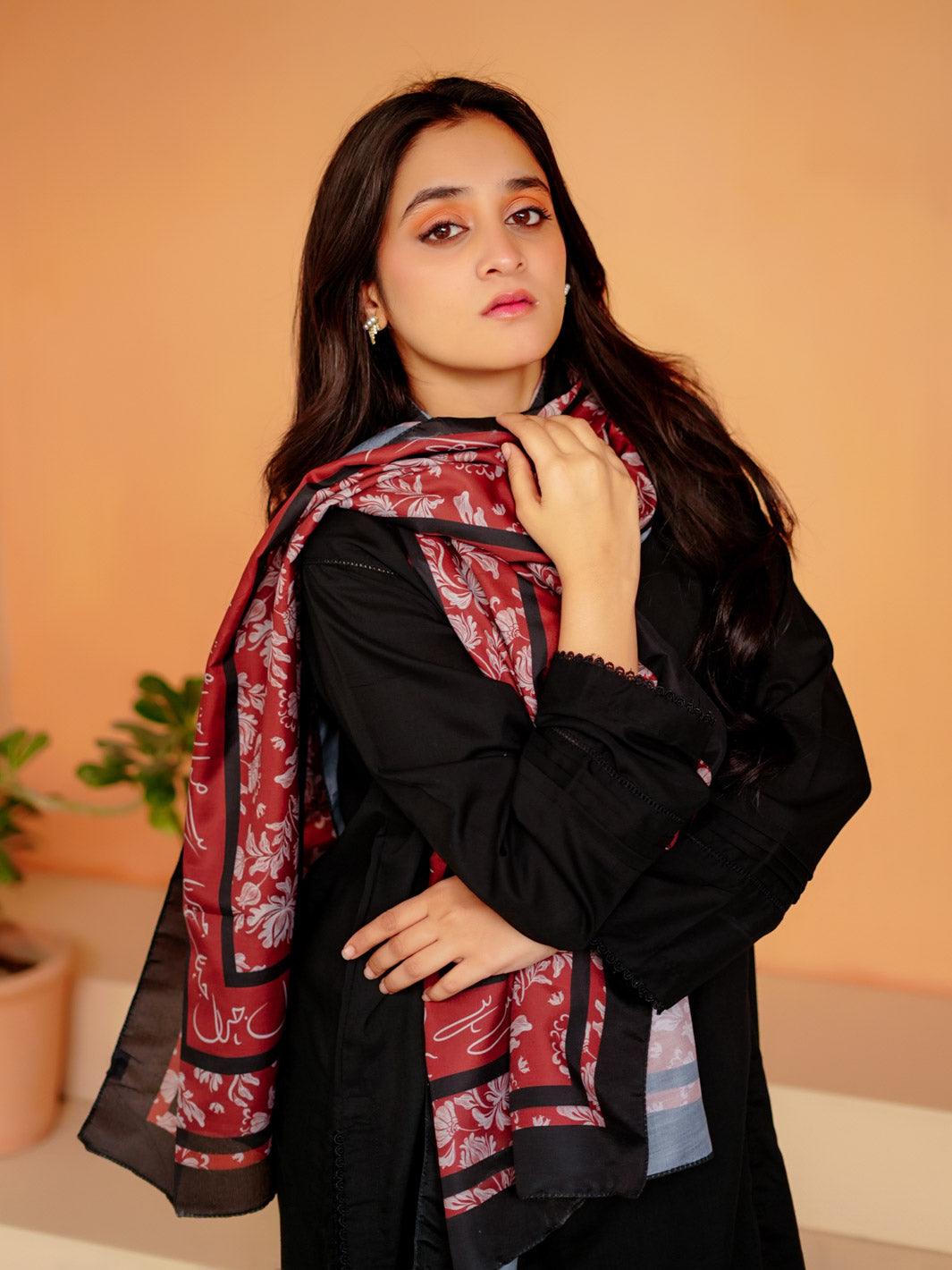 Chahat Silk Dupatta (Brown)