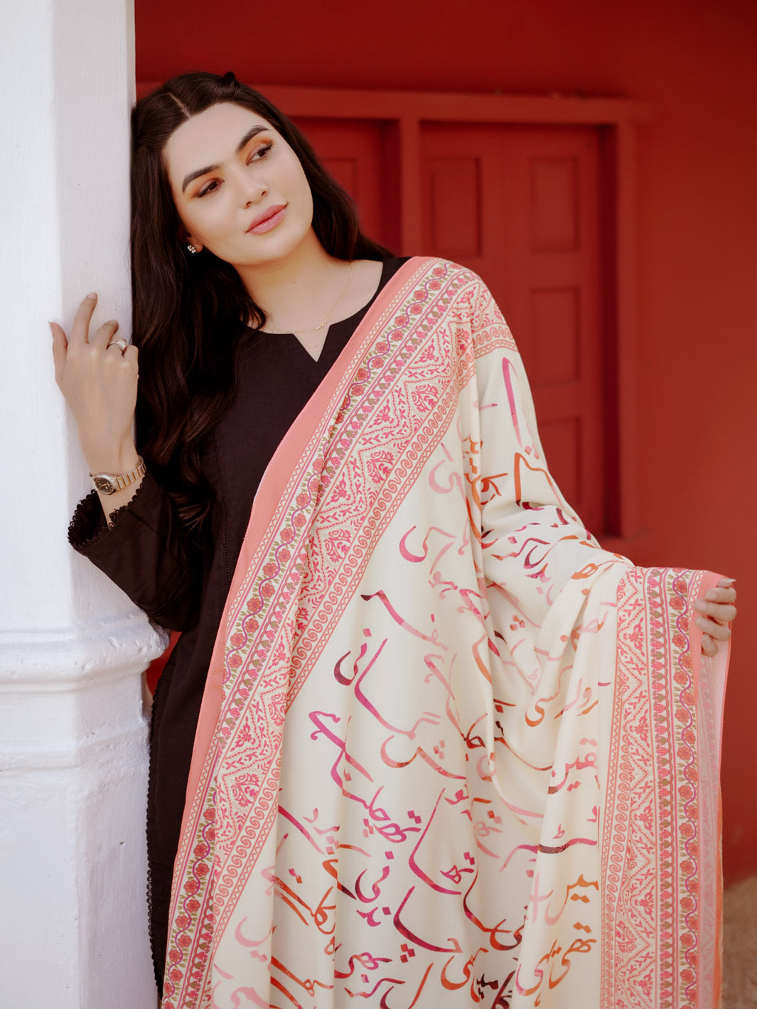 Yaqeen Premium Silk Dupatta (Off White)