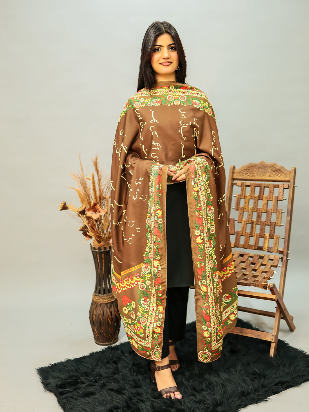 Washma Odhni (Brown)