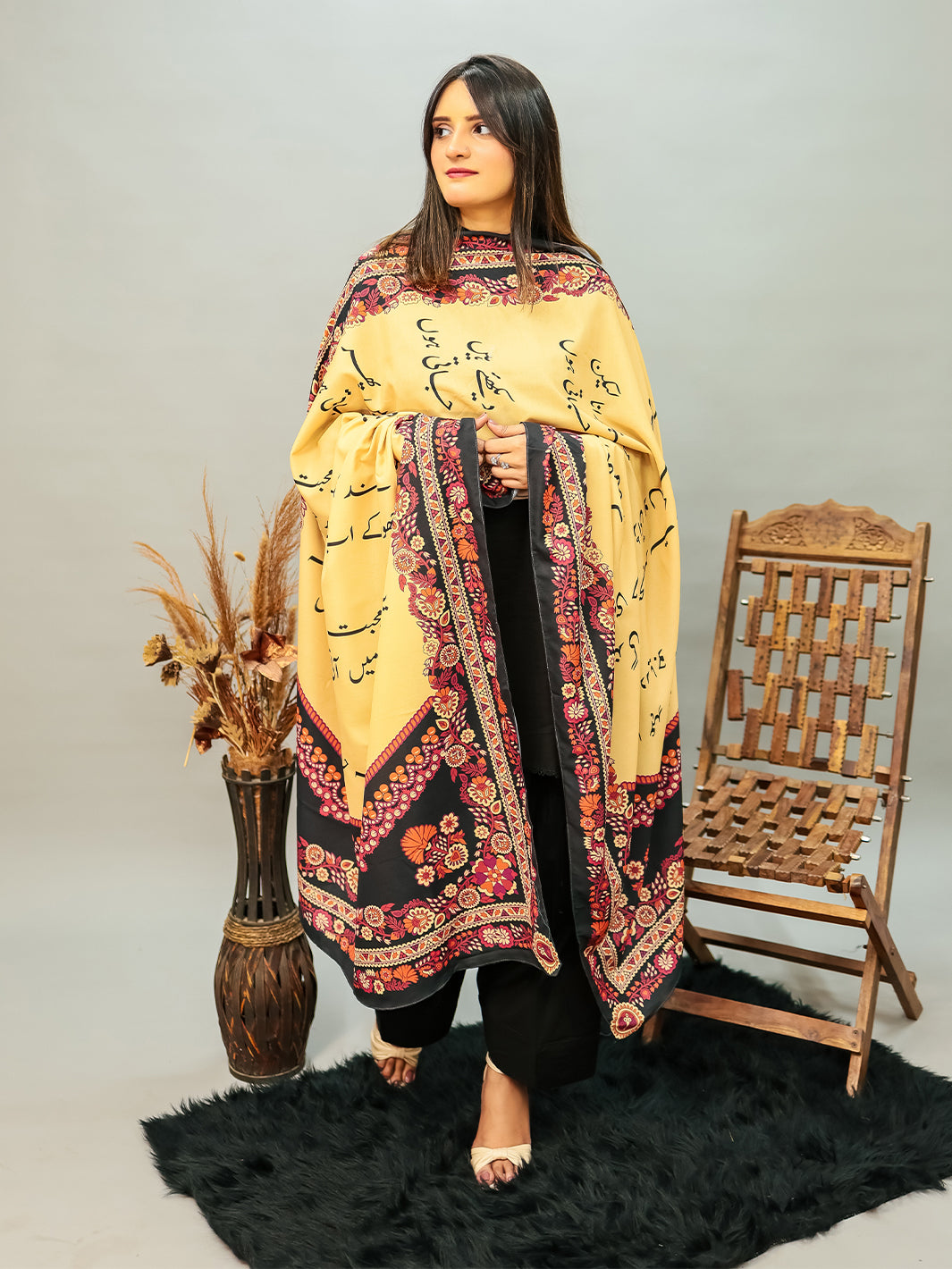 Washma Voile Dupatta(Beige)