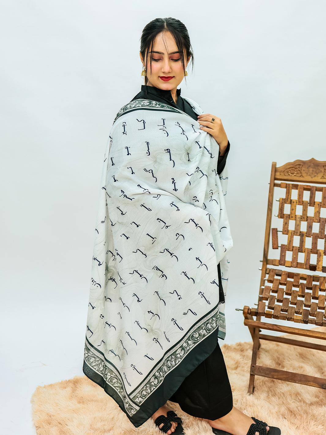Faraz Dupatta(White)