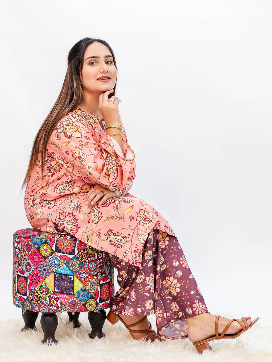 Arshi Co-Ord Set (Dusty Rose)