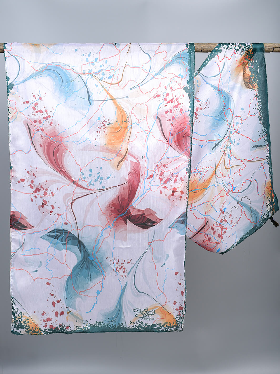 Rang jaa Stole (Green multi)
