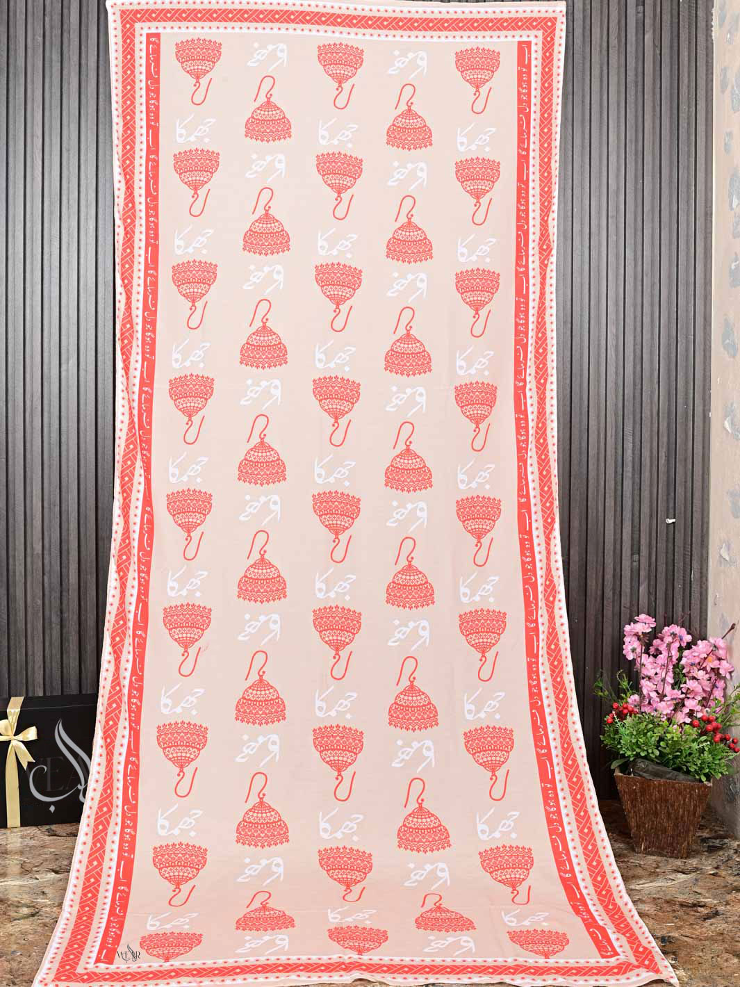 Jhumka Voile Dupatta (Skin)