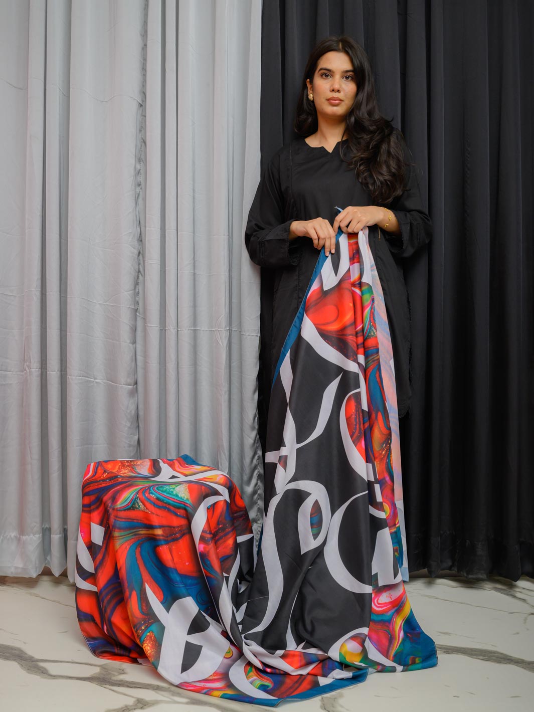 Gulzaar Dupatta (Black)