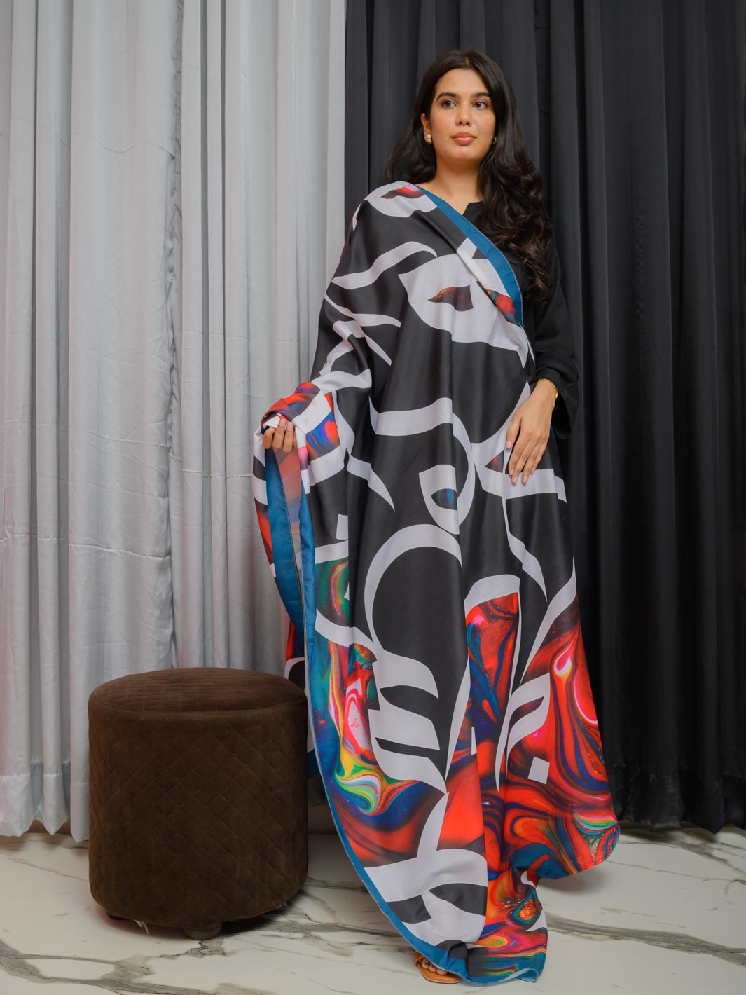 Gulzaar Dupatta (Black)