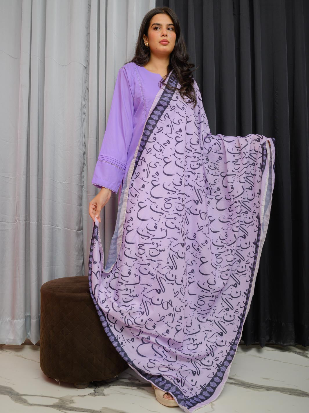 Be qaida Duptta (Lilac)