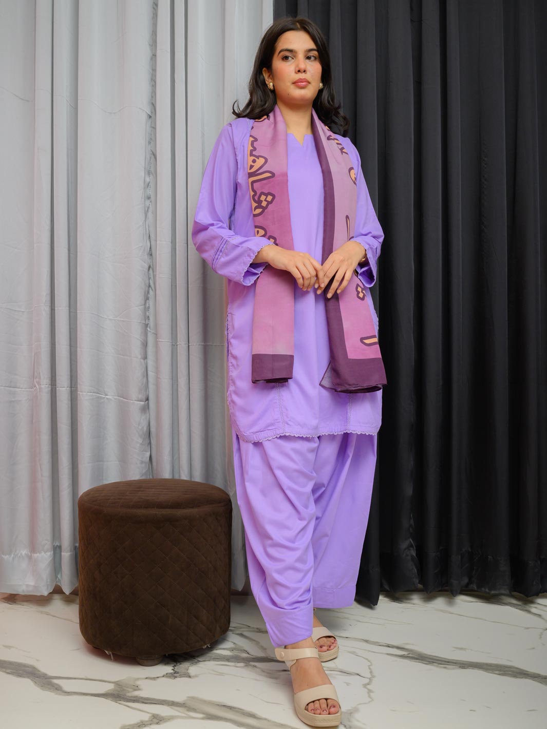 Shaheen Stole (purple)