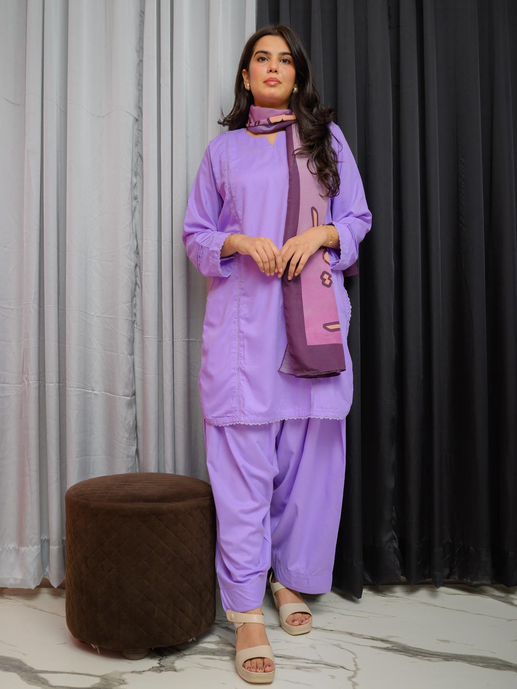 Shaheen Stole (purple)