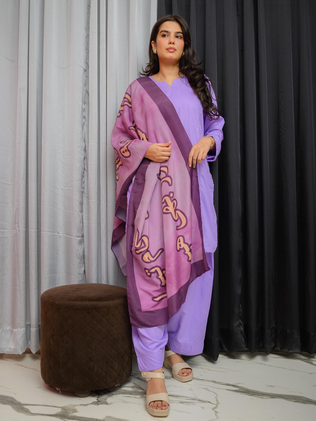 Shaheen Stole (purple)