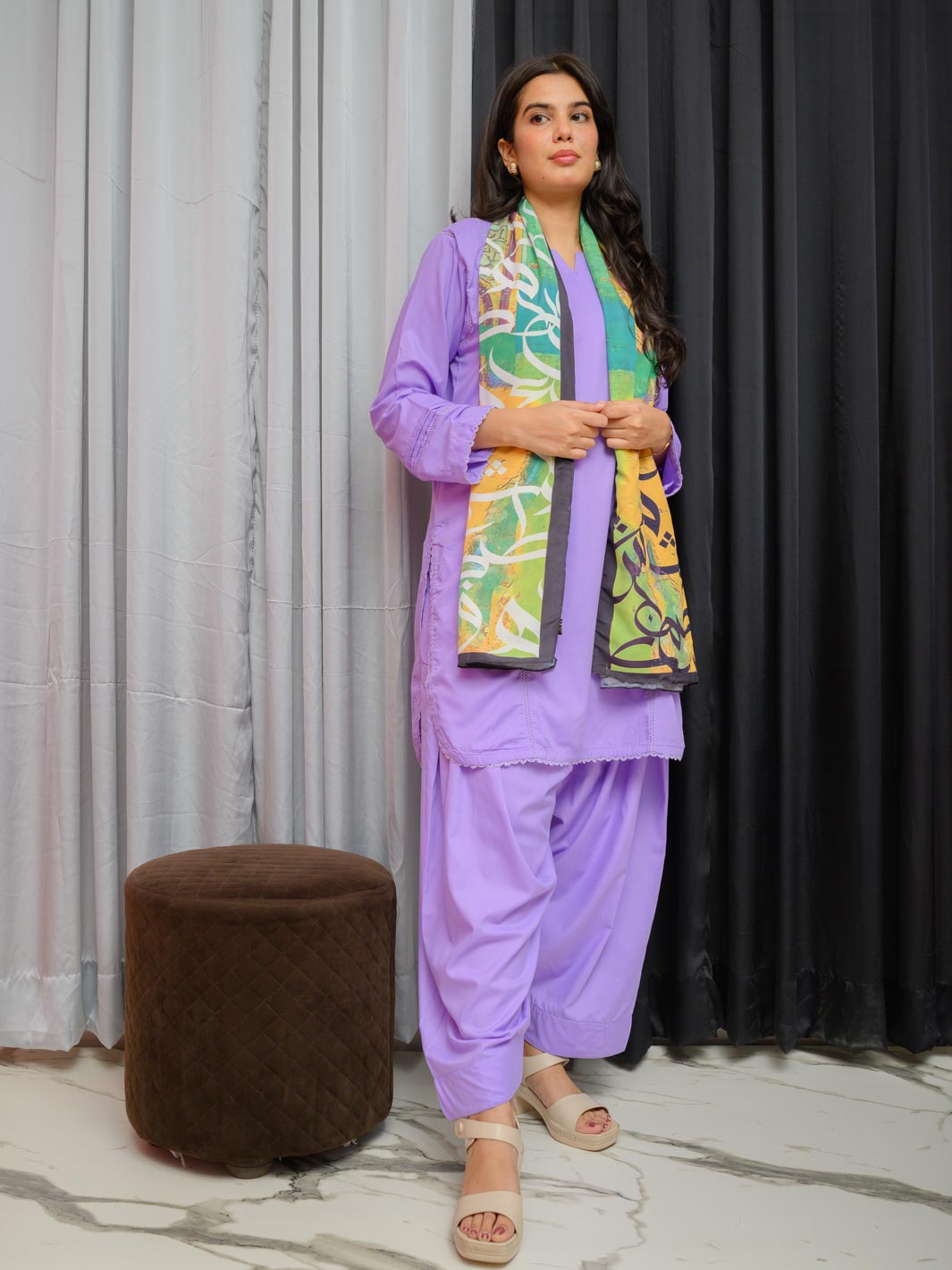 Gulal Stole (Yellow)