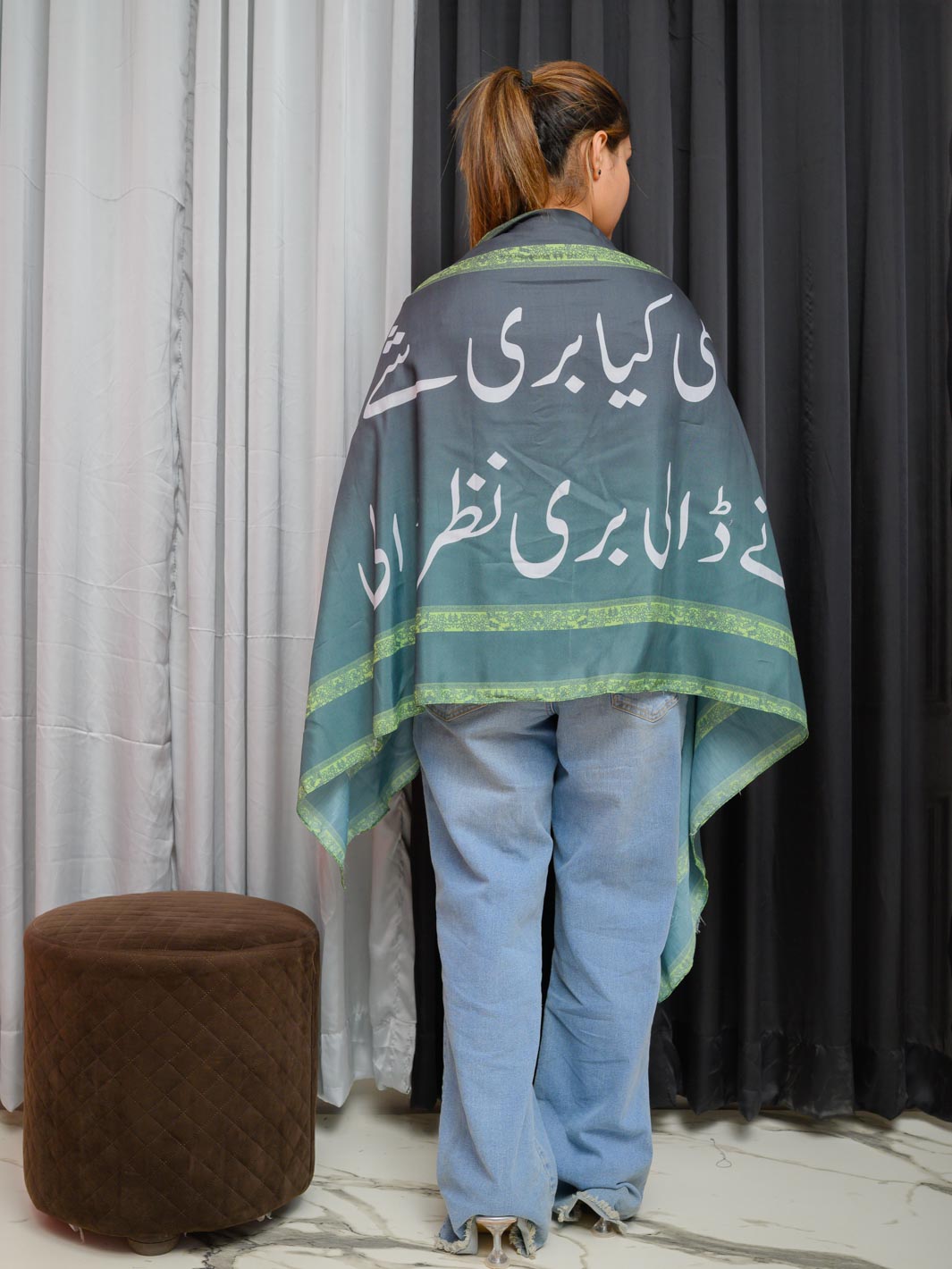 Buri Nazar Stole (Green)