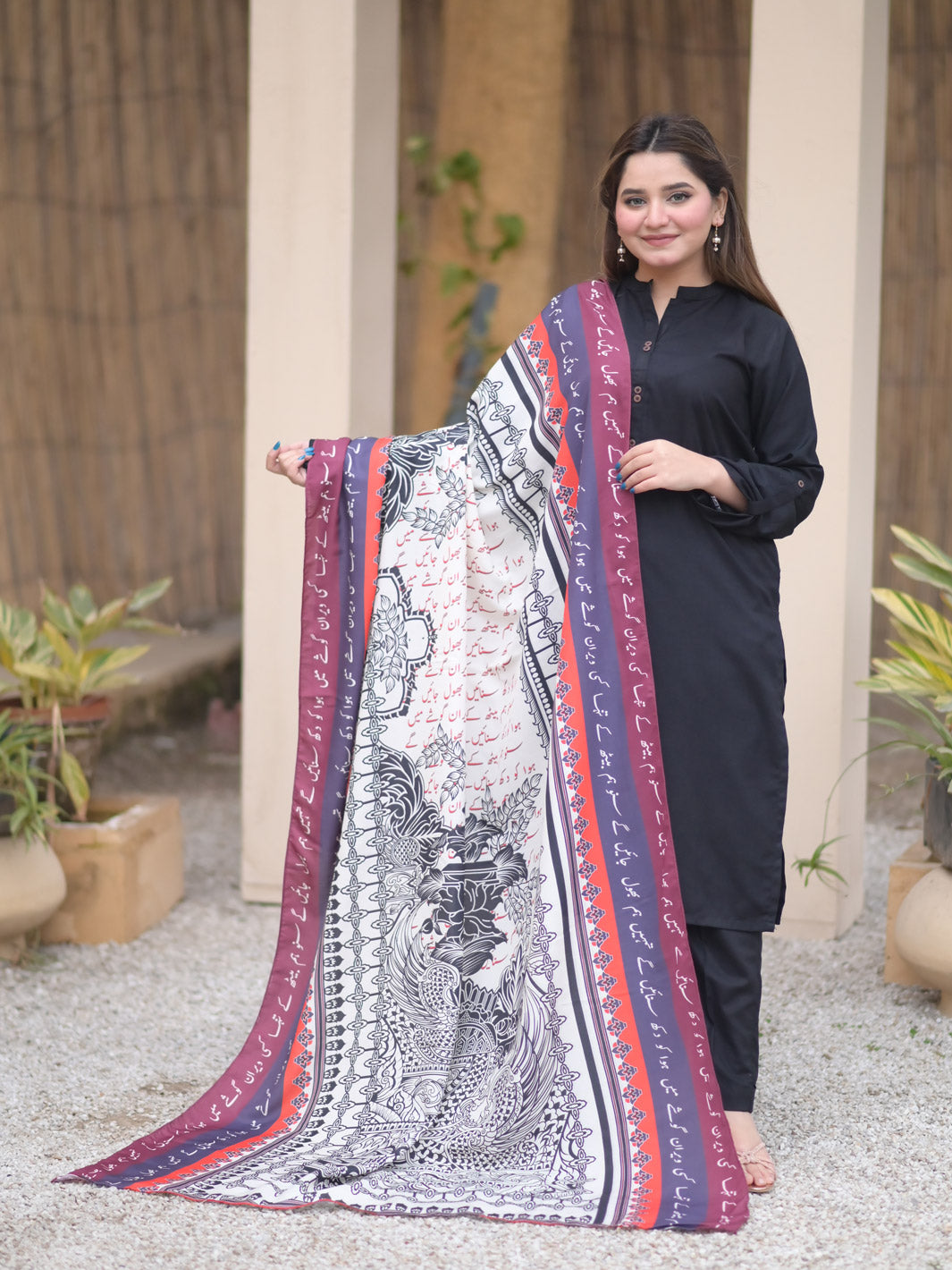 Veran Silk Dupatta( white)