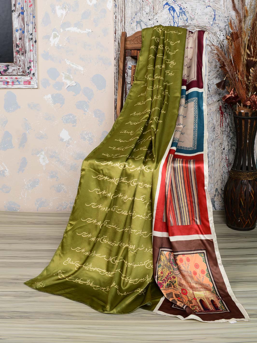 Mukalmaa Dupatta (Green)