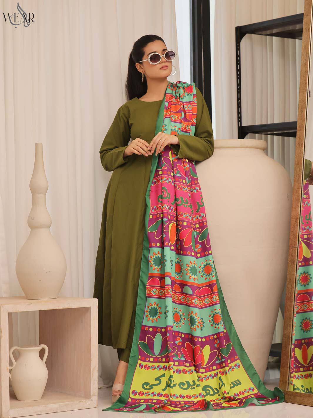 Saqafati Truck Art Silk Dupatta