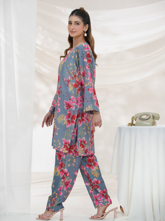 Gulzaar Co-Ord Set (Grey)