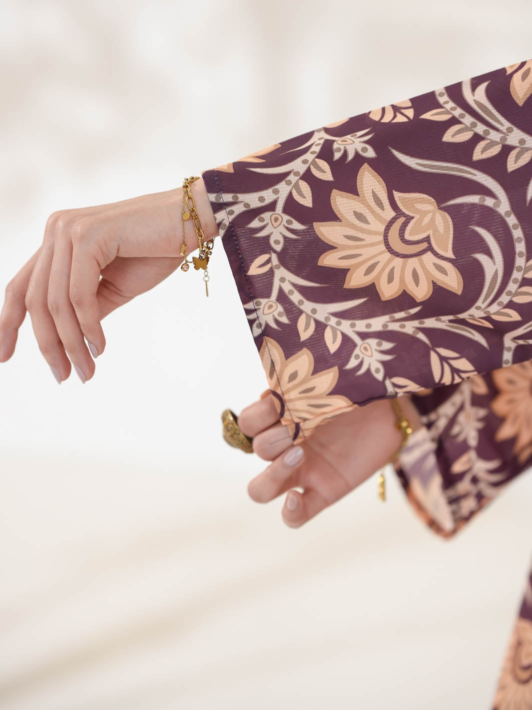 Mahjabeen Co-Ord Set (Maroonish)