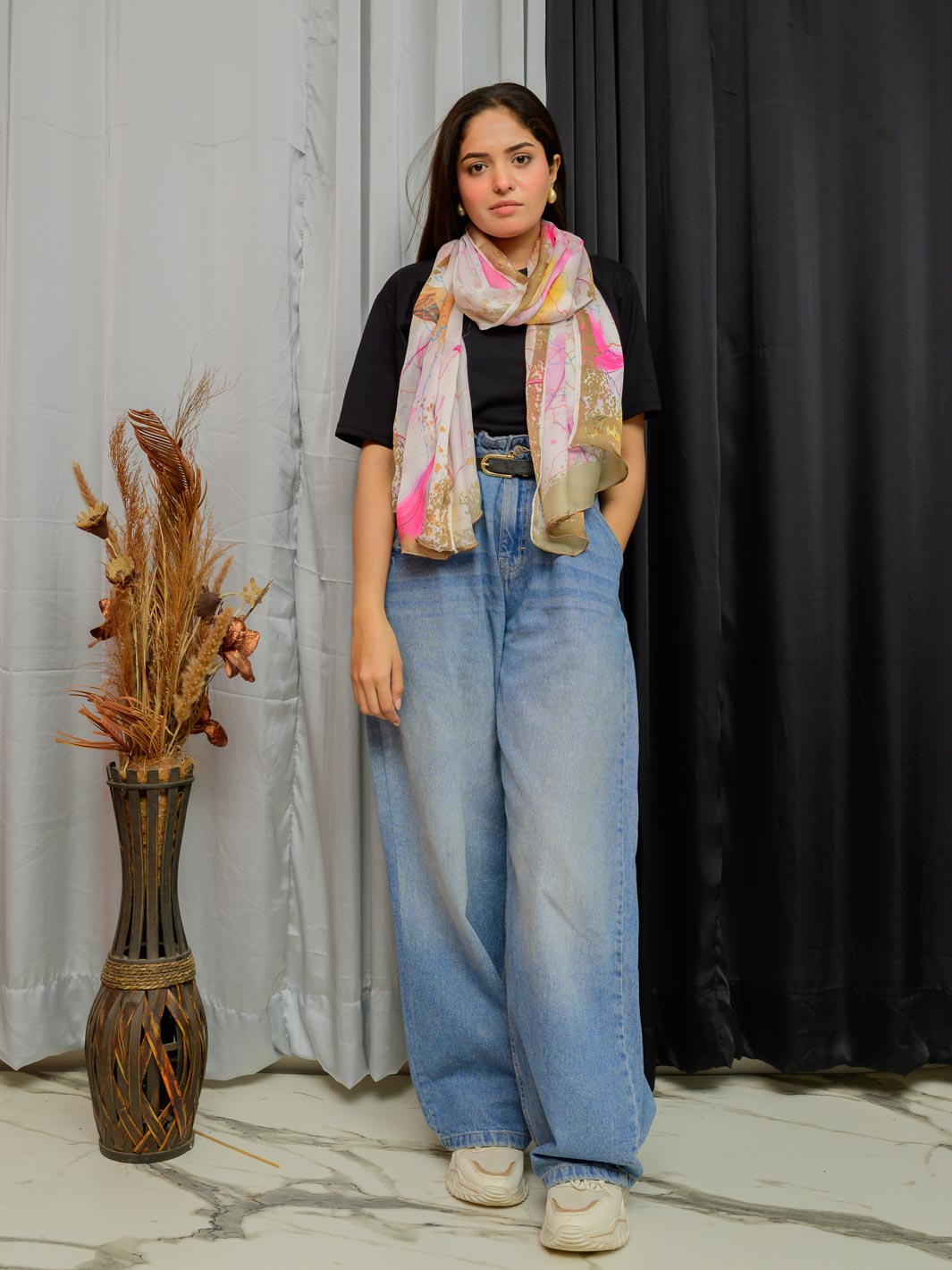 Rang jaa Stole (Pink)