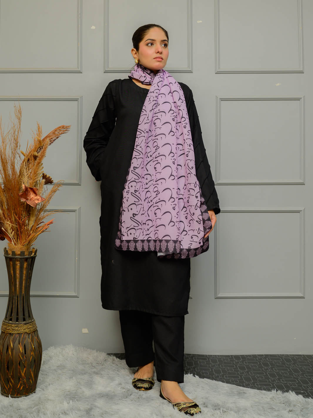 Be Qaida Stole (Lilac)