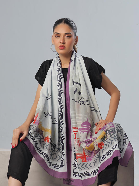Khuaab Lawn Stole