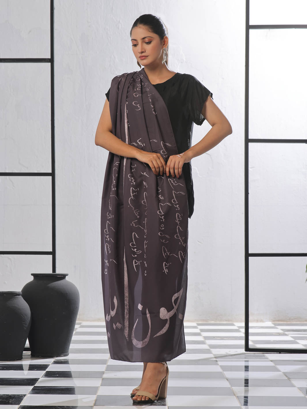 Jaun Elia Stole (Grey)