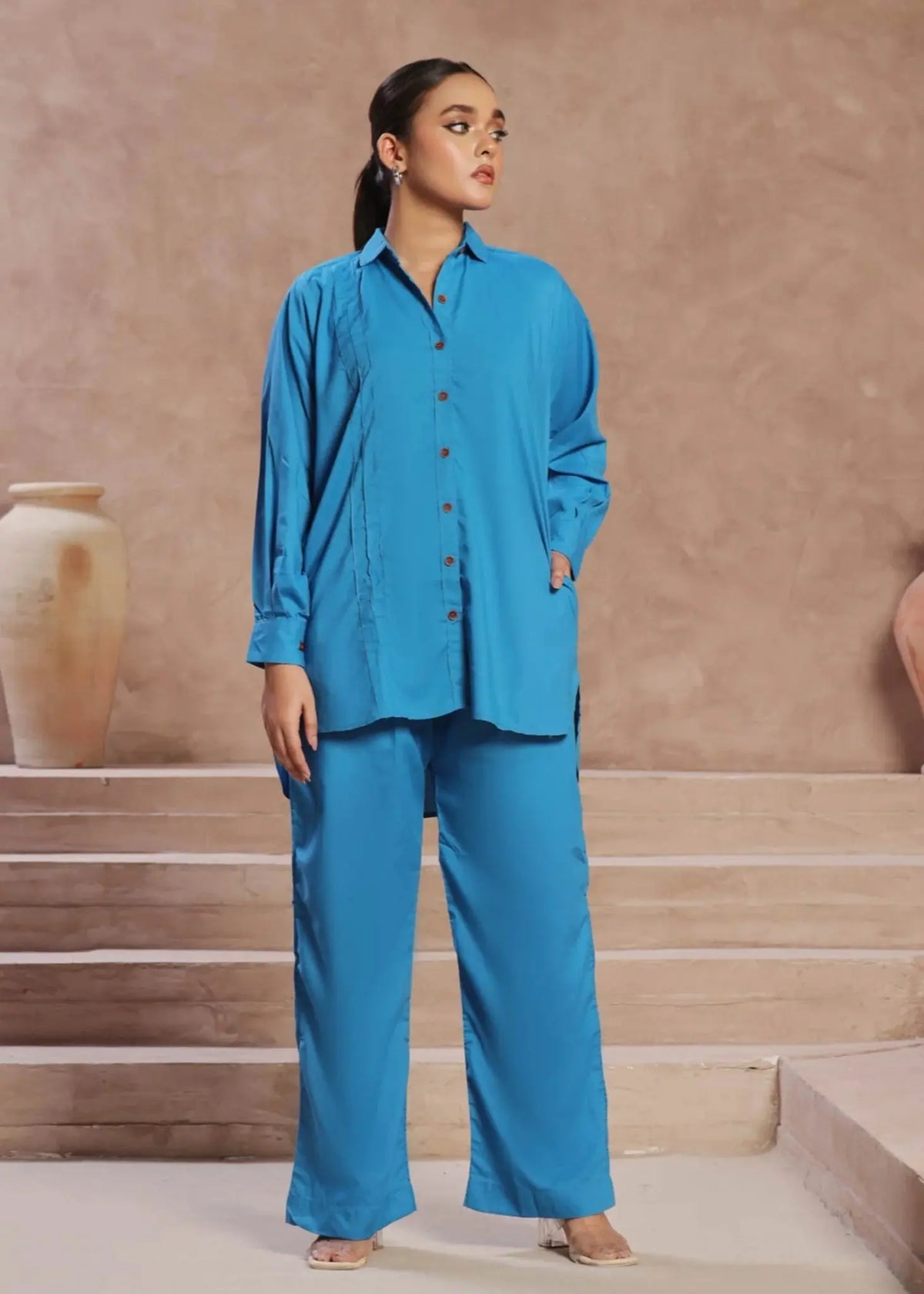 Veena Co-Ord Set | Blue