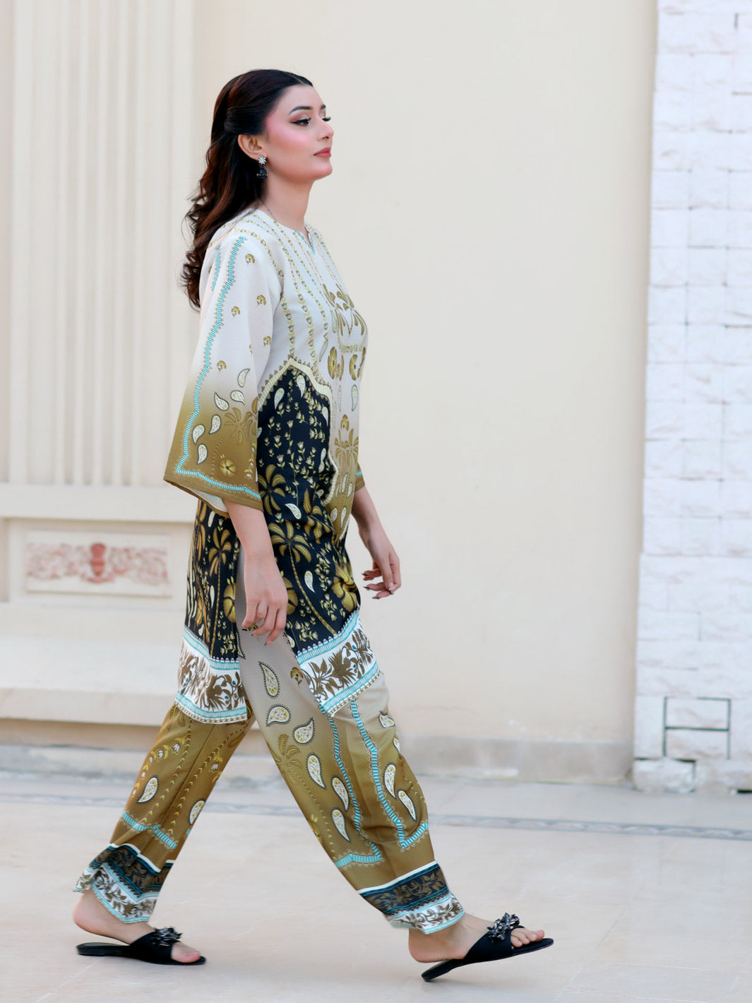 Olive Whisper Winter Co-Ord Set