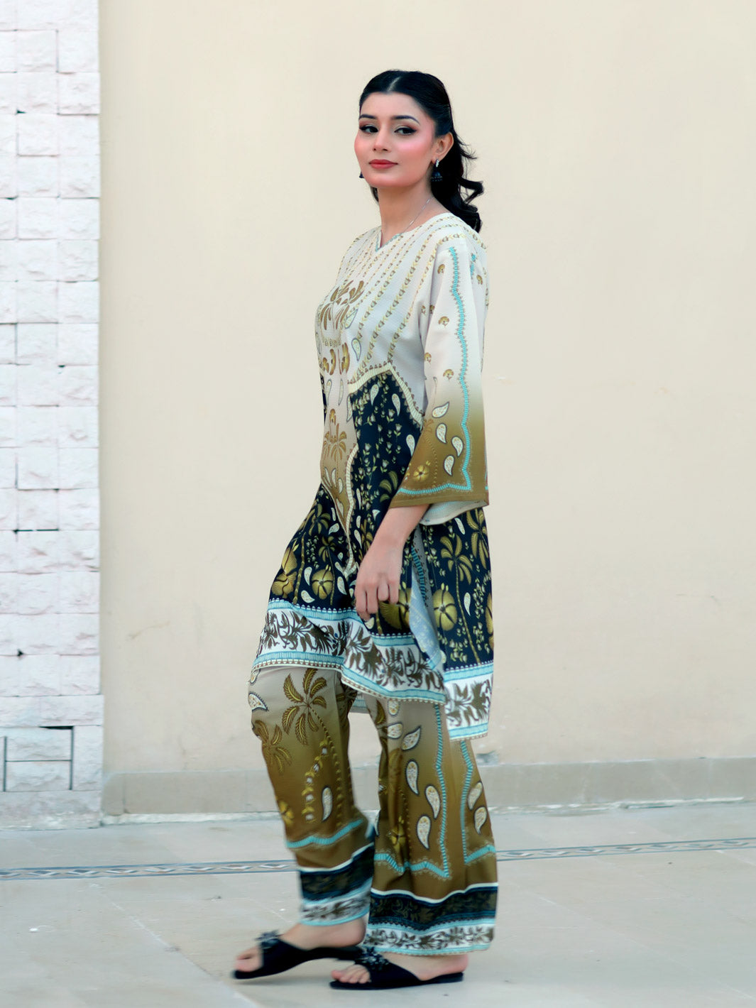 Olive Whisper Winter Co-Ord Set