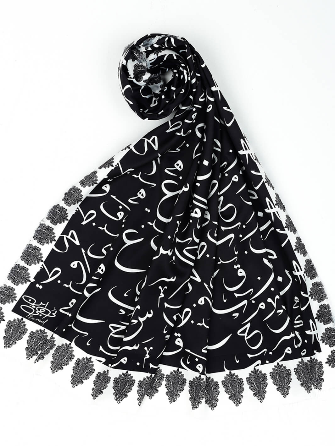 Be Qaida Silk Dupatta (Black)