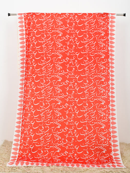 Be Qaida Silk Dupatta (Orange)