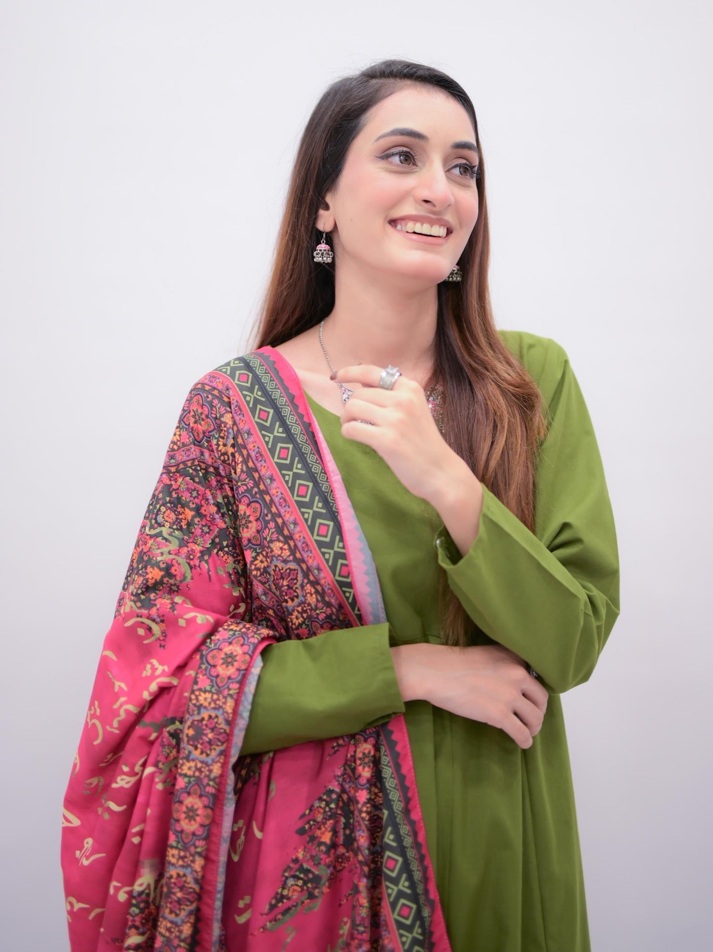 Manzil stole (pink)