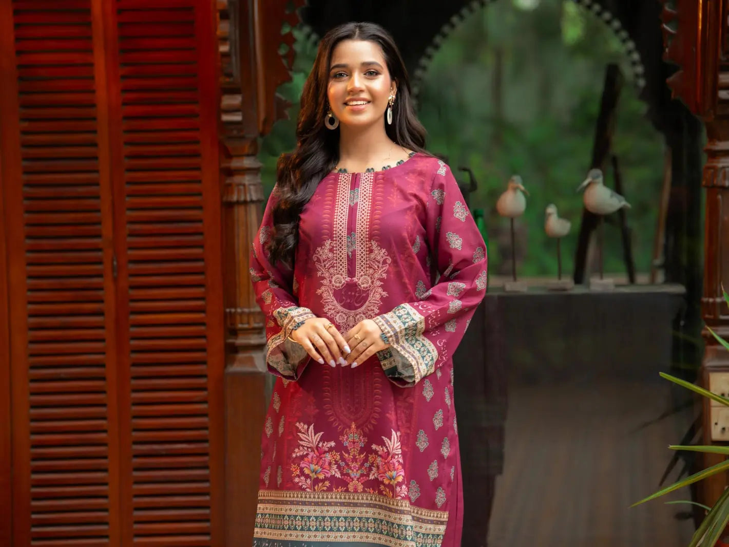Zareen | 2 Piece |Printed | Maroon