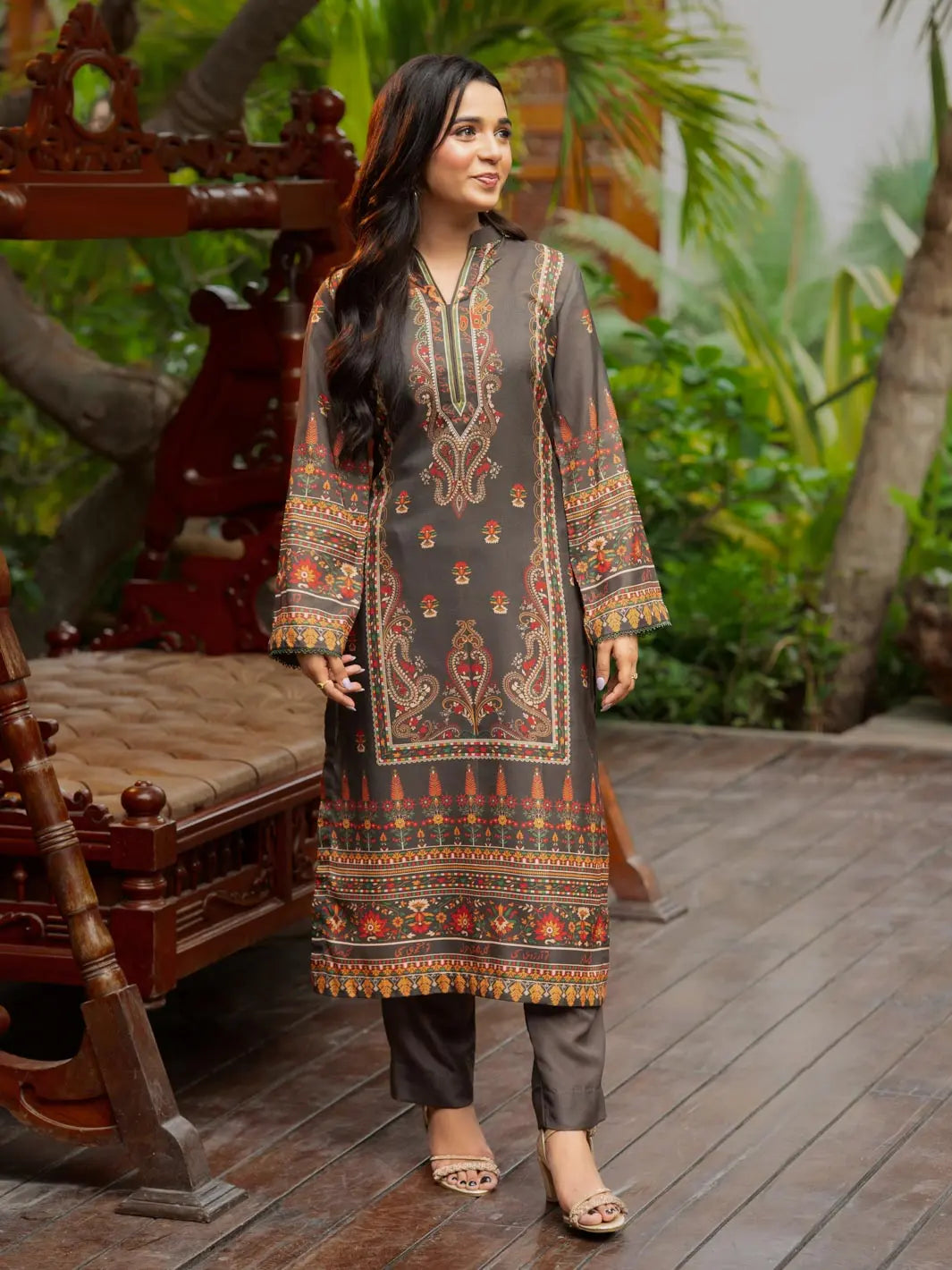 Miraas | 2 Piece | Printed | Olive