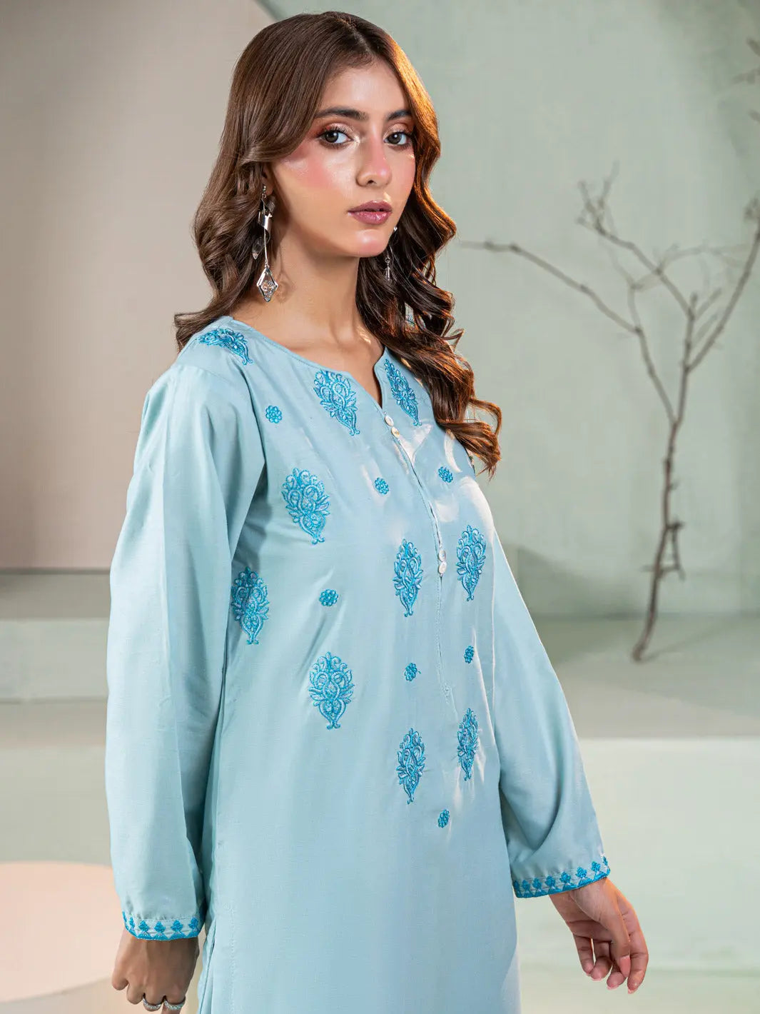 Afrozeh | Co-Ord Set | Aqua Blue