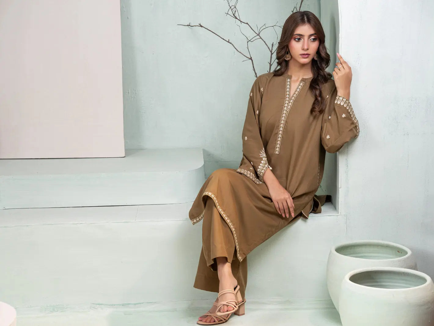 Henna | Co-Ord Set | Khaki