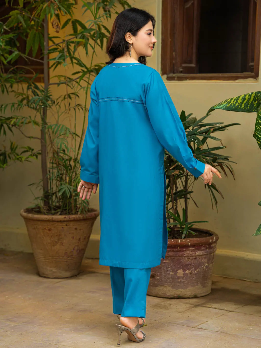 Aasmaan | Co-Ord Set | Turquoise Blue